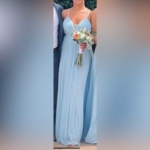 Azazie Sky Blue Bridesmaid Dress - Color: Sky Blue, Size: 4